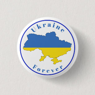Blue Gult Ukraina Forever Knapp