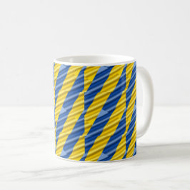 Blue Gult Ukraina Inspired Peace No war Kaffemugg