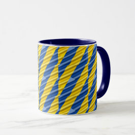 Blue Gult Ukraina Inspired Peace No war Mugg