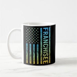 Blue Gult USA flagga - Franchisee Kaffemugg