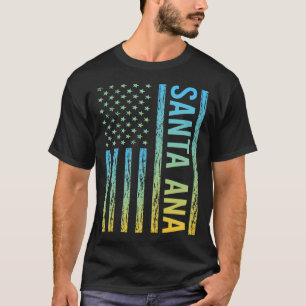 Blue Gult USA flagga - Santa Ana T Shirt