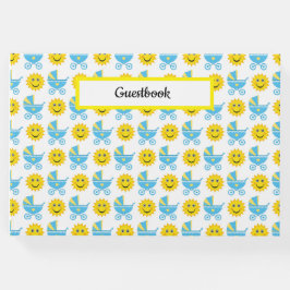 BLUE GULT WHITE BABY CARRIAGES SOL GÄSTBÖCKER