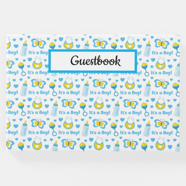 BLUE GULT WHITE CUTE BABY ITET GÄSTBÖCKER (Framsida)