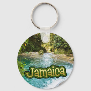 Blue Hål Secret Falls Jamaica Nyckelring