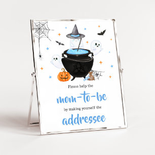 Blue Halloween Baby är Brewing Kuvert Station Poster