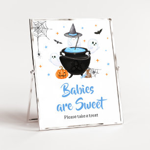 Blue Halloween Baby är Brewing Spädbarn är Sweet Poster