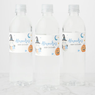 Blue Halloween Ghost Little Boo Flaska-etikett Vattenflaskor Etikett