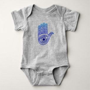 Blue Hamsa Hand / Evil Öga Defence / Handand Mary T Shirt