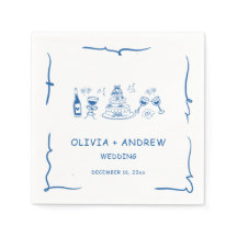 Blue Hand plockade Whimsical Bröllop