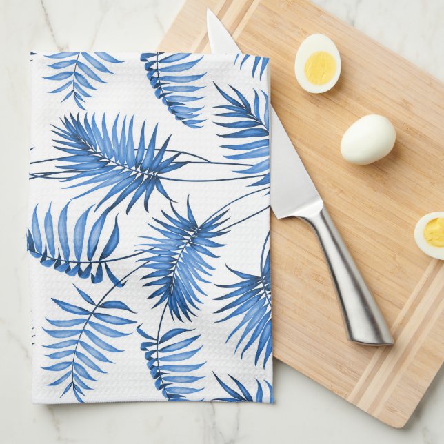 Blue Handflatan Kitchen Towel Kökshandduk (Vikt i Fjärdedel)