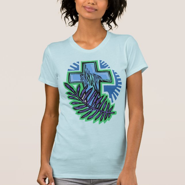 Blue Handflatan Kor T Shirt (Framsida)