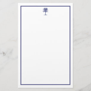 Blue Handflatan Träd Brevpapper