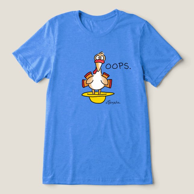 BLUE HAT GRÖNT HAT RED HAT OOPS Sandra Boynton T Shirt (Design Framsida)