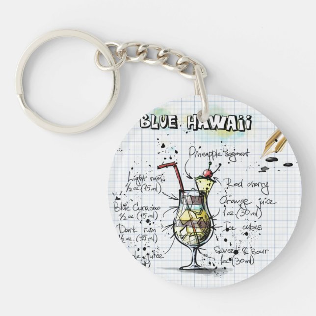 Blue Hawaii Acrylic Keychain (Framsidan)