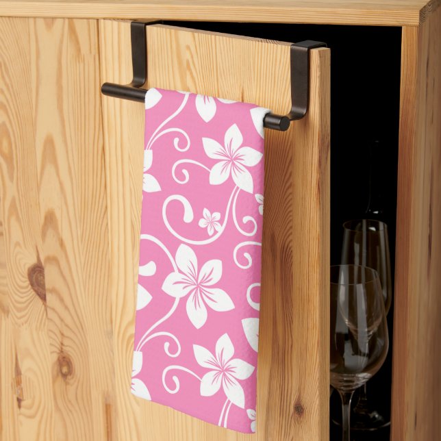 BLUE HAWAII (BUBBLEGUM ROSA) KITCHEN TOWEL KÖKSHANDDUK (Thirds Fold)