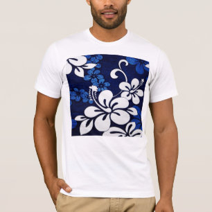 Blue Hawaii Flowers Tee
