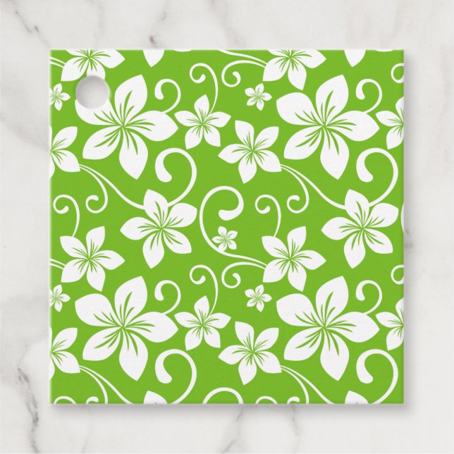 BLUE HAWAII (LIME) GÅVOR ETIKETTER (Framsida)