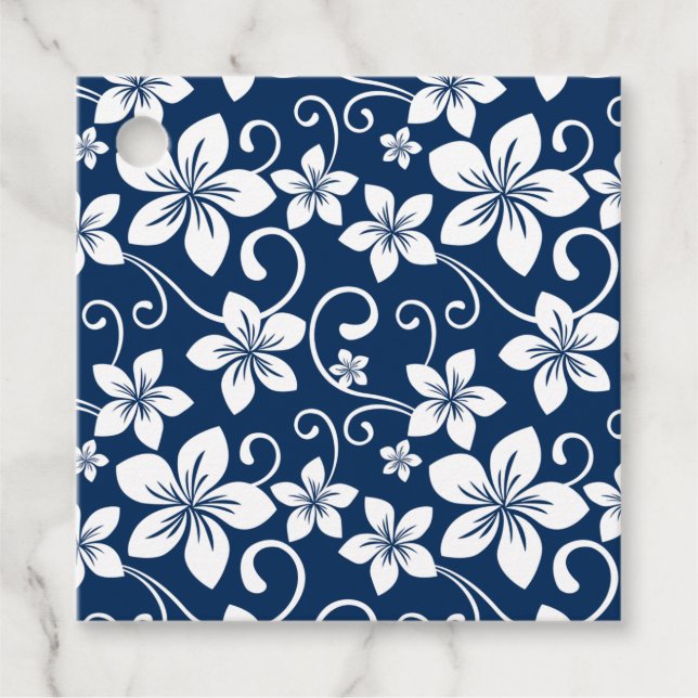 BLUE HAWAII (NAVY BLUE) GÅVOR ETIKETTER (Framsida)