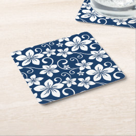 BLUE HAWAII (NAVY BLUE) UNDERLÄGG PAPPER KVADRAT