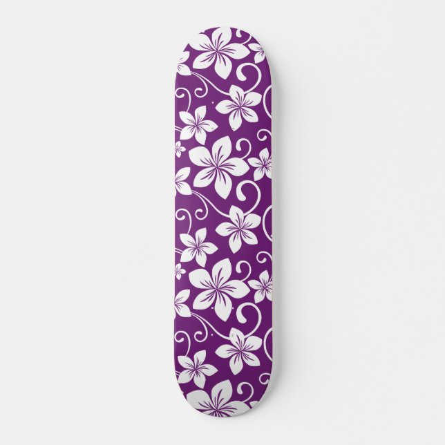BLUE HAWAII (PLUM) MINI SKATEBOARD BRÄDA 18,5 CM (Framsida)