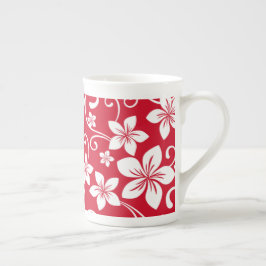 BLUE HAWAII (RED) BONE CHINA MUGG BENPORSLIN MUGG