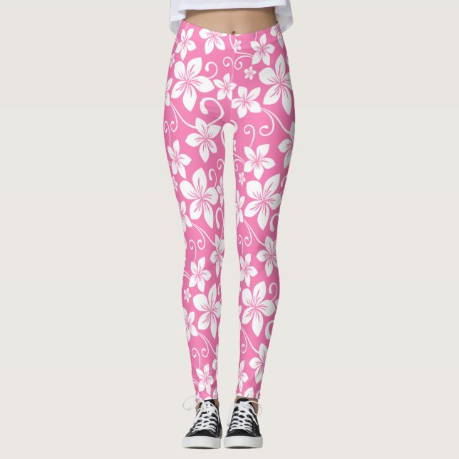 BLUE HAWAII (ROSA) LEGGINGS (Framsida)