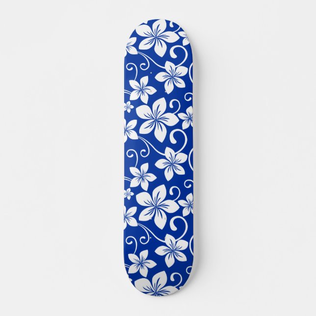 BLUE HAWAII (ROYAL BLUE) MINI SKATEBOARD BRÄDA 18,5 CM (Framsida)
