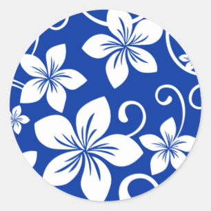 BLUE HAWAII (ROYAL BLUE) RUNT KLISTERMÄRKE
