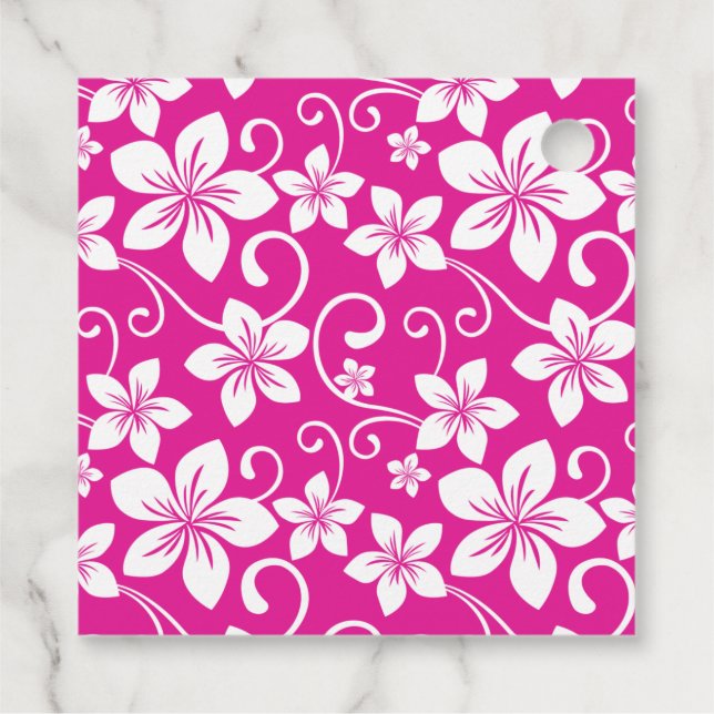 BLUE HAWAII (SHOCK ROSA) GÅVOR ETIKETTER (Baksida)