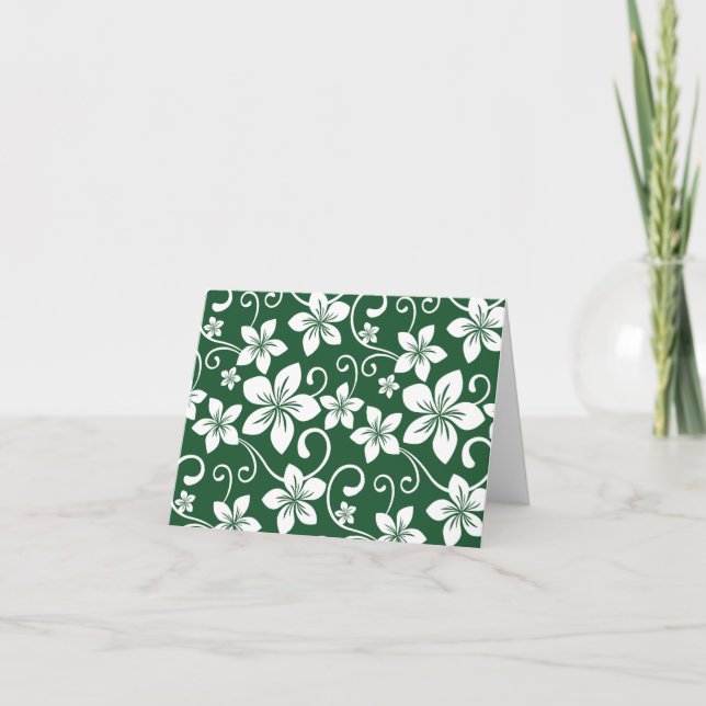 BLUE HAWAII (SKOGSGRÖNT) TACK KORT (Framsida)