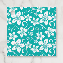 BLUE HAWAII (TEAL) GÅVOR ETIKETTER