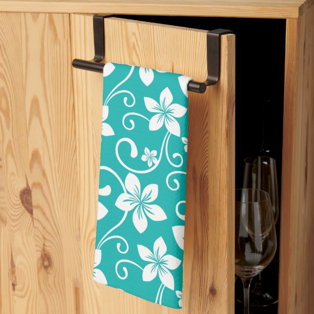 BLUE HAWAII (TEAL) KÖKSHANDDUK (Thirds Fold)