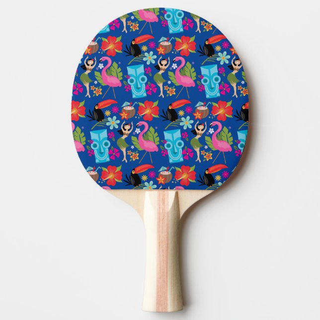 Blue Hawaiian Ping Pong Paddle Pingisracket (Framsidan)