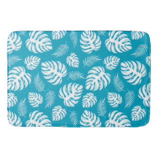 Blue Hawaiian Print Badrumsmatta