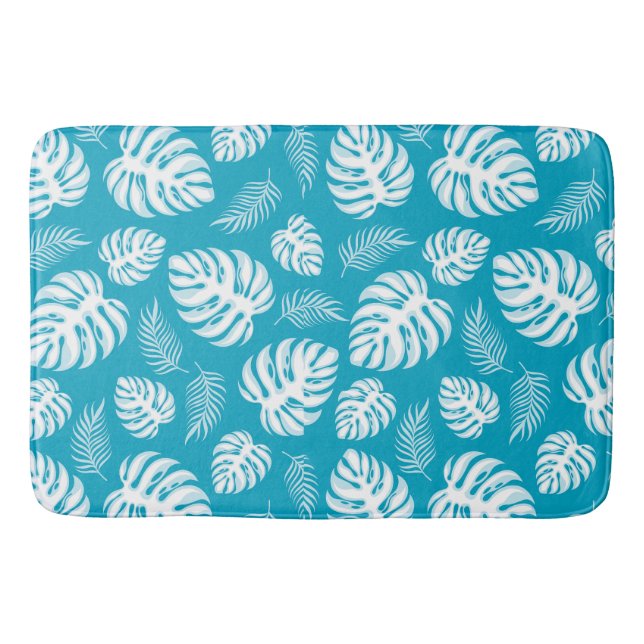 Blue Hawaiian Print Badrumsmatta (Framsidan)