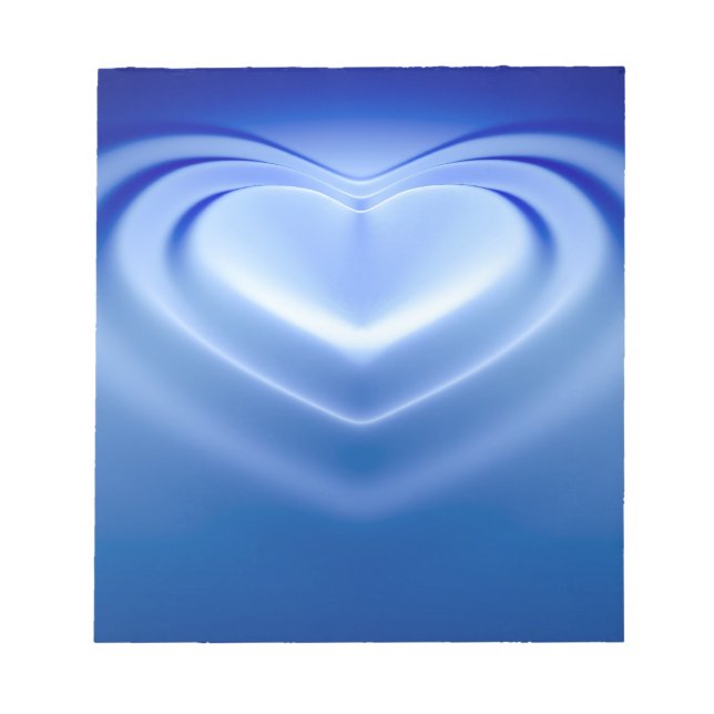 Blue Heart Anteckningsblock (Framsida)