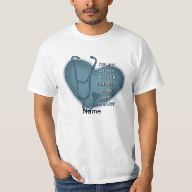 Blue Heart Army Nurse Tee (Framsida)