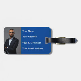 Blue Heart Bagagebricka