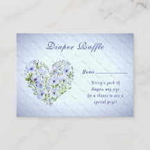 Blue Heart Blommigt Baby Shower-hölje