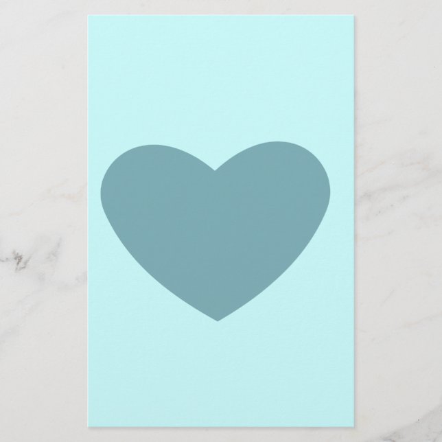 Blue Heart Brevpapper (Framsida)