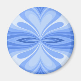 Blue Heart Butterfly Abstrakt Magnet