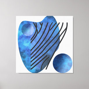 Blue Heart Canvastryck