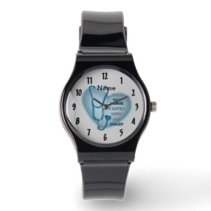 Blue Heart CNA Nurse Armbandsur