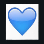Blue Heart - Emoji Anteckningsblock<br><div class="desc">Blue Heart - Emoji</div>