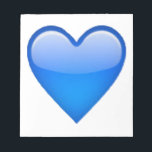Blue Heart - Emoji Anteckningsblock<br><div class="desc">Blue Heart - Emoji</div>