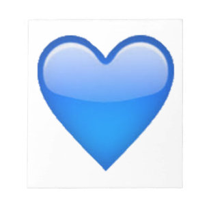 Blue Heart - Emoji Anteckningsblock