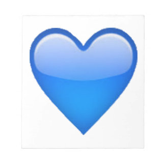 Blue Heart - Emoji Anteckningsblock