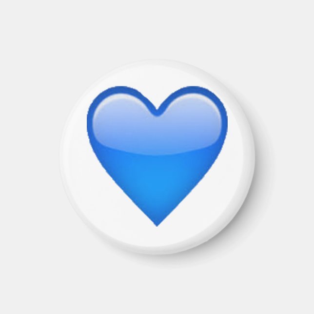Blue Heart - Emoji Magnet (Framsidan)