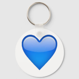 Blue Heart - Emoji Nyckelring