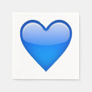 Blue Heart - Emoji Pappersservett
